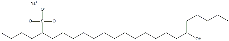 19-Hydroxytetracosane-5-sulfonic acid sodium salt Struktur