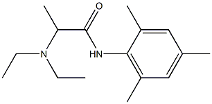 2-(Diethylamino)-N-(2,4,6-trimethylphenyl)propionamide Struktur