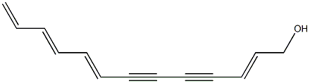 (2E,8E,10E)-2,8,10,12-Tridecatetrene-4,6-diyn-1-ol Struktur