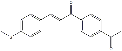 4-(Methylthio)-4'-acetylchalcone Struktur