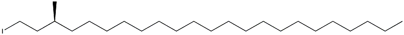 [S,(+)]-1-Iodo-3-methyltricosane Struktur