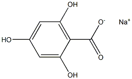 2,4,6-Trihydroxybenzoic acid sodium salt Struktur