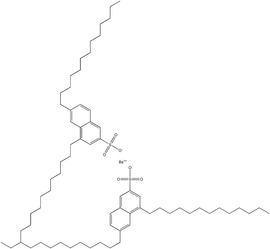 Bis(4,6-ditridecyl-2-naphthalenesulfonic acid)barium salt Struktur