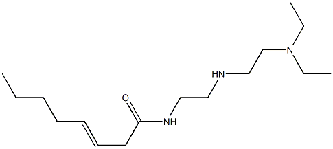 N-[2-[2-(Diethylamino)ethylamino]ethyl]-3-octenamide Struktur