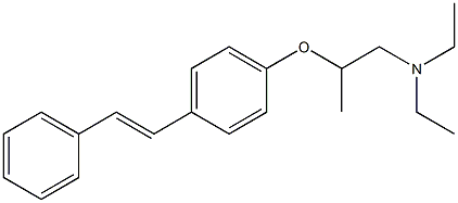 N,N-Diethyl-2-(p-styrylphenoxy)propylamine Struktur