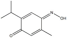 2-Isopropyl-5-methyl-4-(hydroxyimino)-2,5-cyclohexadien-1-one Struktur