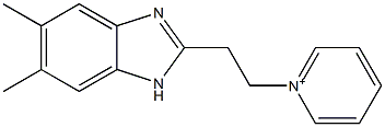 1-[2-(5,6-Dimethyl-1H-benzimidazol-2-yl)ethyl]pyridinium Struktur