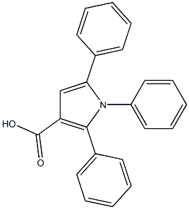 1,2,5-Triphenyl-1H-pyrrole-3-carboxylic acid Struktur