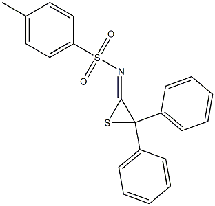 N-[(2Z)-3,3-Diphenylthiiran-2-ylidene]-4-methylbenzenesulfonamide Struktur