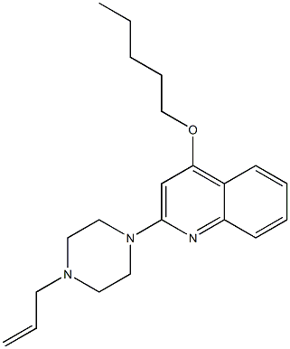 2-(4-Allylpiperazino)-4-(pentyloxy)quinoline Struktur