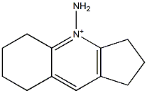 4-Amino-2,3,5,6,7,8-hexahydro-1H-cyclopenta[b]quinolin-4-ium Struktur