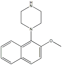 1-(2-Methoxy-1-naphtyl)piperazine Struktur