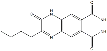 3-Butylpyridazino[4,5-g]quinoxaline-2,6,9(1H,7H,8H)-trione Struktur