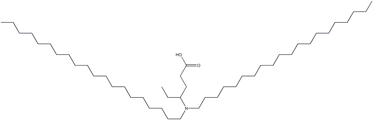 4-(Diicosylamino)hexanoic acid Struktur