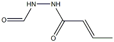 1-Crotonoyl-2-formylhydrazine Struktur