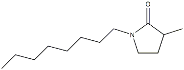 3-Methyl-1-octyl-2-pyrrolidone Struktur