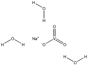 Sodium vanadate trihydrate Struktur