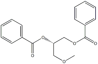 (2S)-3-Methoxypropylene glycol dibenzoate Struktur