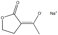 Sodium 1-(2-oxooxolan-3-ylidene)ethanolate Struktur