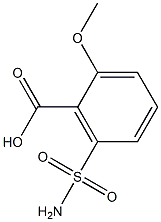 2-Methoxy-6-sulfamoylbenzoic acid Struktur