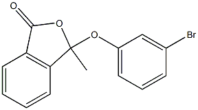 3-Methyl-3-(3-bromophenoxy)isobenzofuran-1(3H)-one Struktur