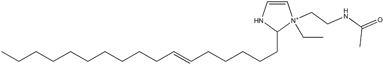 1-[2-(Acetylamino)ethyl]-1-ethyl-2-(6-heptadecenyl)-4-imidazoline-1-ium Struktur