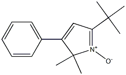 2,2-Dimethyl-3-phenyl-5-tert-butyl-2H-pyrrole 1-oxide Struktur