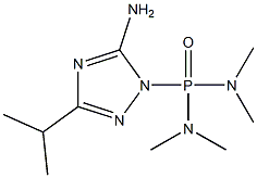 (5-Amino-3-isopropyl-1H-1,2,4-triazol-1-yl)bis(dimethylamino)phosphine oxide Struktur