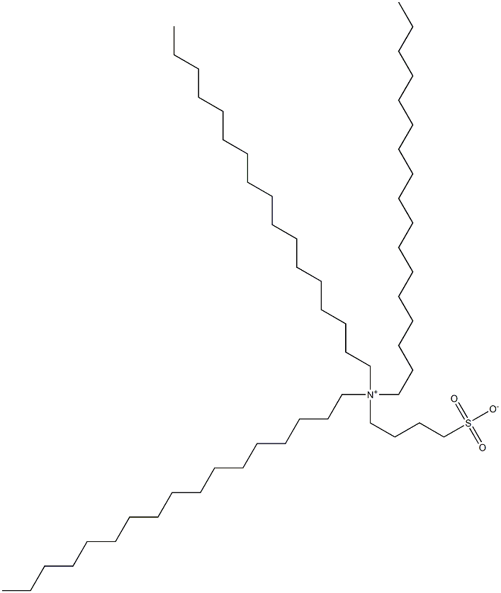 N,N-Diheptadecyl-N-(4-sulfonatobutyl)-1-heptadecanaminium Struktur