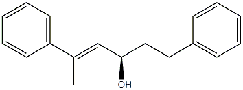 (2E,4R)-2,6-Diphenyl-2-hexen-4-ol Struktur