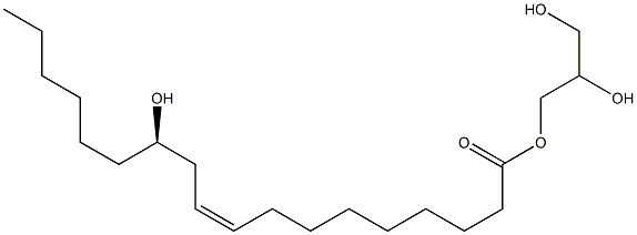 Ricinoleic acid 2,3-dihydroxypropyl ester Struktur