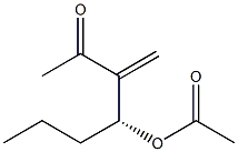 (4R)-4-Acetyloxy-3-methylene-2-heptanone Struktur