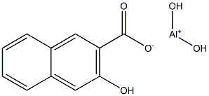 3-Hydroxy-2-naphthalenecarboxylic acid dihydroxyaluminum salt Struktur