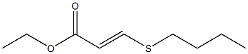 3-(Butylthio)acrylic acid ethyl ester Struktur