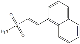 2-(1-Naphtyl)ethenesulfonamide Struktur