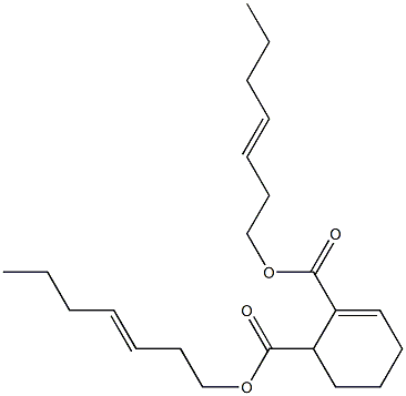 2-Cyclohexene-1,2-dicarboxylic acid bis(3-heptenyl) ester Struktur