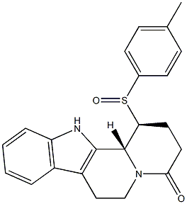 p-Tolyl[[(1S,12bR)-1,2,3,6,7,12b-hexahydro-4-oxo-12H-indolo[2,3-a]quinolizin]-1-yl] sulfoxide Struktur