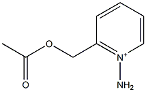 1-Amino-2-(acetyloxymethyl)pyridinium Struktur