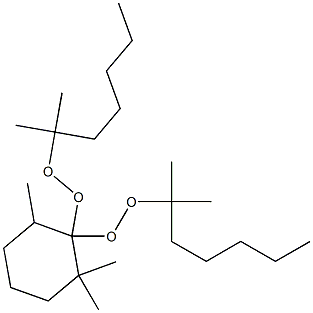 2,2,6-Trimethyl-1,1-bis(1,1-dimethylhexylperoxy)cyclohexane Struktur