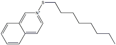 2-Octylthioisoquinolinium Struktur