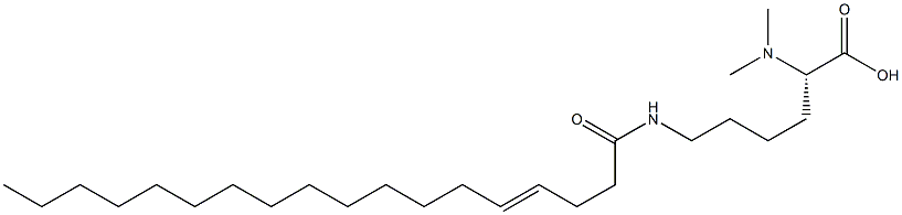 N6-(4-Octadecenoyl)-N2,N2-dimethyllysine Struktur