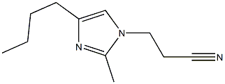 4-Butyl-1-(2-cyanoethyl)-2-methyl-1H-imidazole Struktur