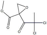 2-(2,2-Dichloropropanoyl)oxirane-2-carboxylic acid methyl ester Struktur