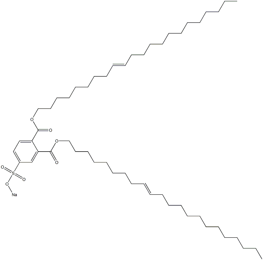 4-(Sodiosulfo)phthalic acid di(9-docosenyl) ester Struktur