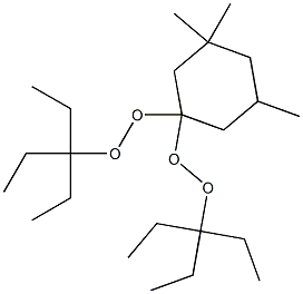 3,3,5-Trimethyl-1,1-bis(1,1-diethylpropylperoxy)cyclohexane Struktur