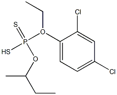 Dithiophosphoric acid O-(2,4-dichlorophenyl)O-ethyl S-butyl ester Struktur