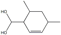 2,4-Dimethyltetrahydrobenzaldehyde glycol acetal Struktur