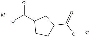 1,3-Cyclopentanedicarboxylic acid dipotassium salt Struktur