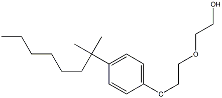 5-[4-(1,1-Dimethylheptyl)phenoxy]-3-oxapentane-1-ol Struktur