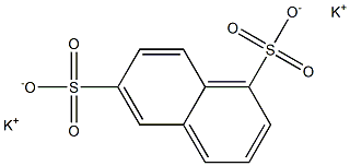 1,6-Naphthalenedisulfonic acid dipotassium salt Struktur